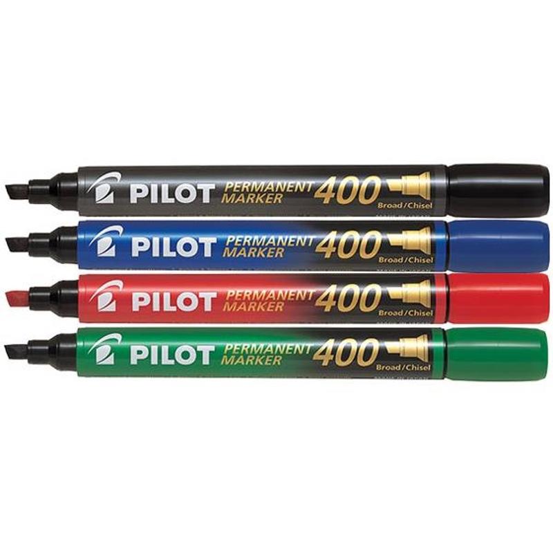 Marker PILOT SCA-400 CZERWONY - ścięta końcówka