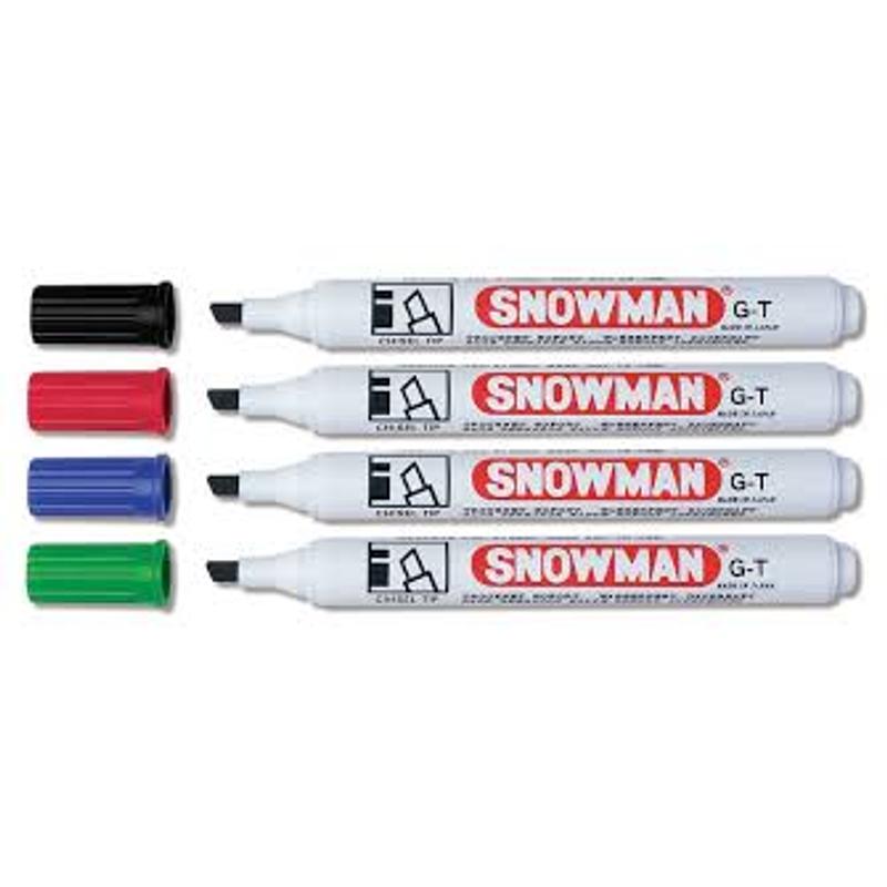 Marker SNOWMAN permanentny ścięty niebieski