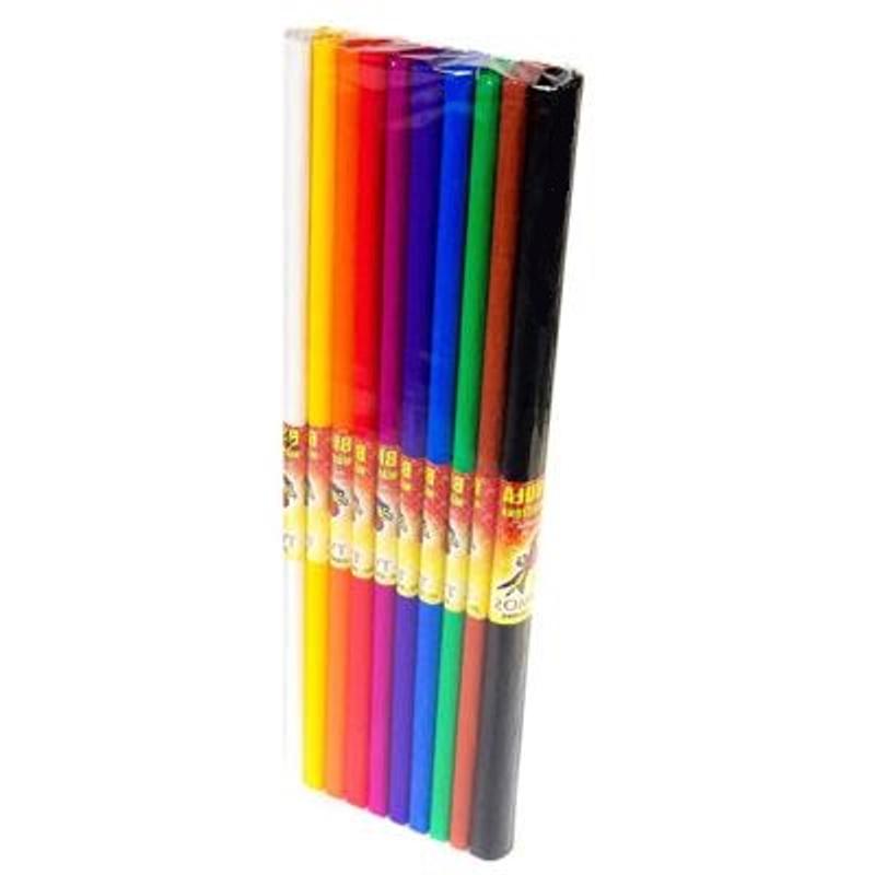 Bibuła marszczona FUN&JOY 50cm x 200cm zestaw 10 kolorów MIX