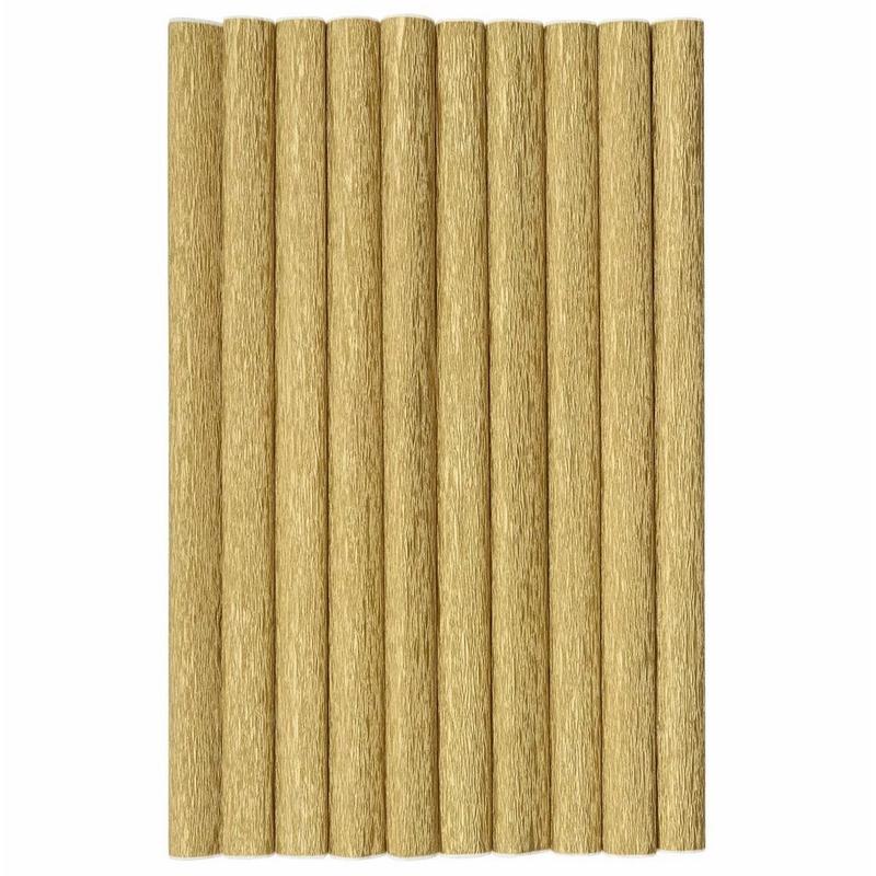 Bibuła marszczona FUN&JOY 50cm x 200cm  kolor złoty