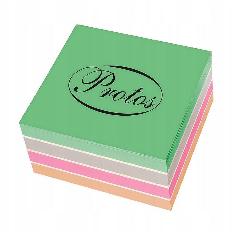 Bloczek - kolor 8,5x8,5 350k. PROTOS nieklejony