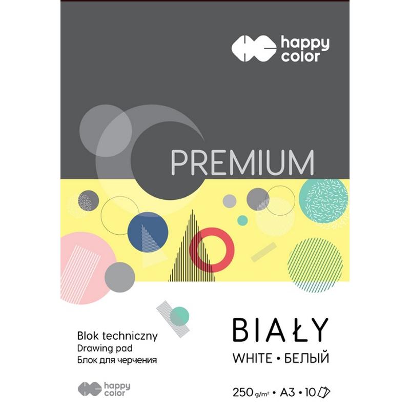 Blok A3 Techniczny biały HAPPY COLOR