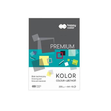 Blok A4 Techniczny kolorowy HAPPY 220g